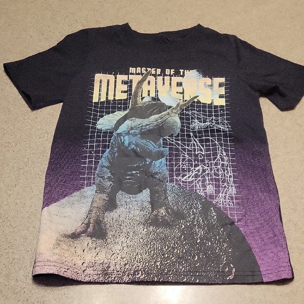 Carter's Metaverse Triceratops Black Kids T-Shirt Size 8